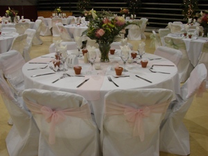 Banquet Room decorated for a wedding