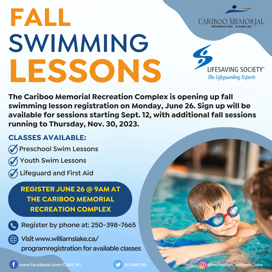 CMRC - Sept Swimming Lesson Registration