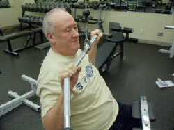 Senior fitness participant